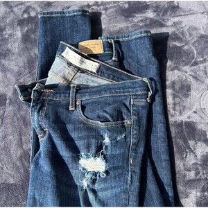 Abercrombie & Fitch Perfect Stretch Brett Straight Jeans 6S Medium Wash 29/28